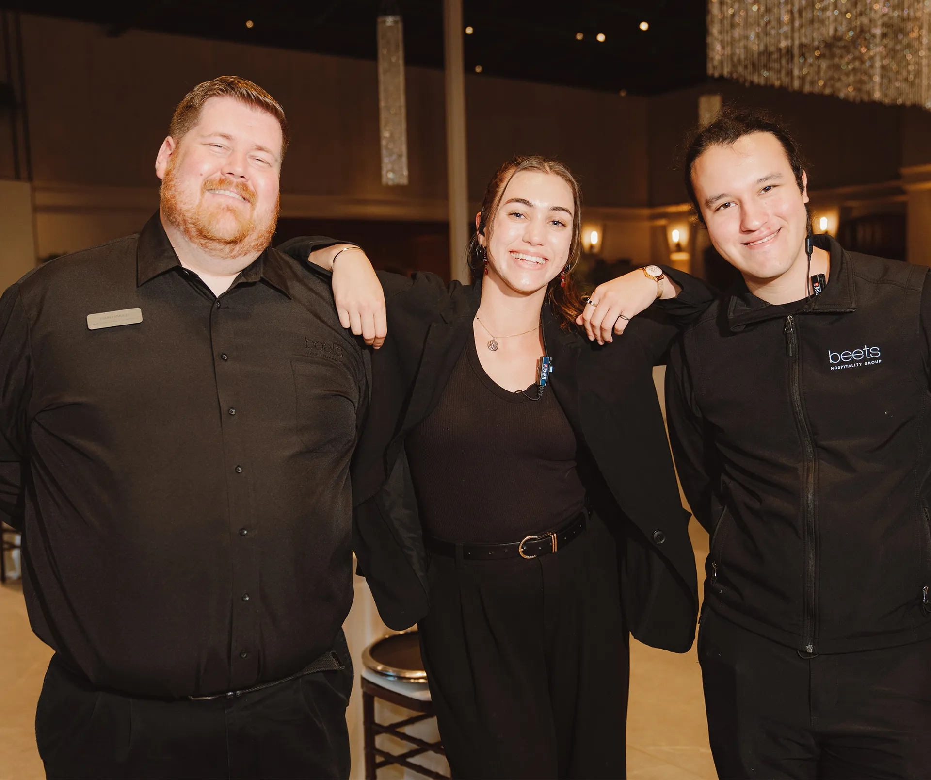 Beets Hospitality team members gathered together at a company event