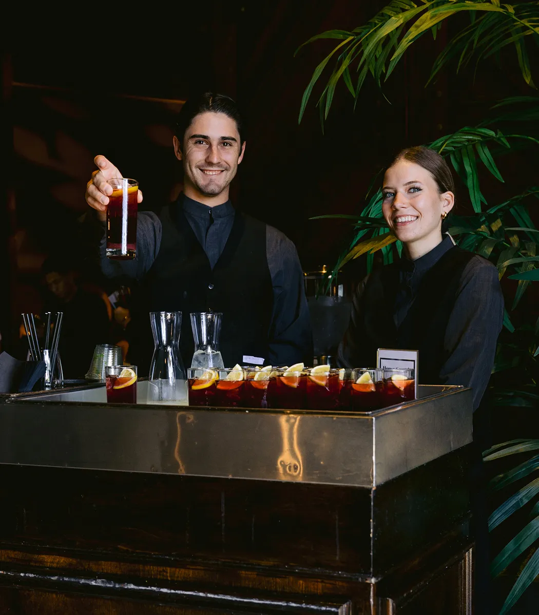 Kitchen service in action